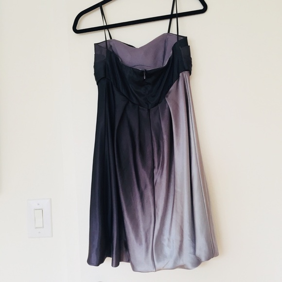 strapless silk ombre bubble dress - Picture 2 of 2